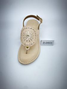 2024รองเท้าแตะหนังส้นแบนแบบลำลองสำหรับเด็กผู้หญิงสำหรับฤดูร้อนรองเท้าแตะสำหรับเด็กปรับแต่งสายหนังวัวสำหรับเด็ก - Product Image 5