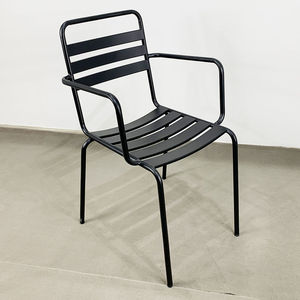 GCF009 Industrial Style <b>Restaurant</b> Furniture Iron Chair with Many Colors Rustic Design and Comfortable Armrest - Product Image 3