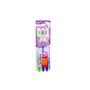 Cepillo de Dientes Ciptadent Crystal Clean Soft, Paquete de 3 Unidades, con Cerdas Suaves y Mango con Diseño de Cristal, Venta al Por Mayor - Product Image 1