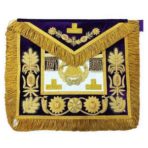 Producto más vendido al por mayor Masonic Regalia Delantal Su propio diseño Masonic Past Master Delantal - Product Image 6