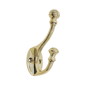 Bespoke Impex Factory Direct Supply OEM Custom Modern Designer Solid Brass 105gm Weight <b>Wall</b> <b>Mounted</b> 1 Hook Aurelian Hat Hook - Product Image 1