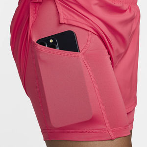 96% Nylon 4% Spandex True Fit pantalones cortos de cintura alta para mujeres pantalones cortos de mujer con bolsillo oculto en el forro transpirable - Product Image 5