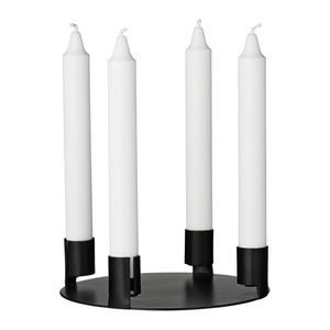 Nouveau support de bougeoir en fer forgé noir mat en métal fini antique des fabricants indiens prix de gros pour un usage domestique - Product Image 5