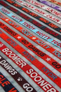 Sangle de sac à main brodée personnalisée, faite à la main, réglable, avec perles, pour le jour des matchs de l'université, Florida State Seminoles, mode, nickel - Product Image 2