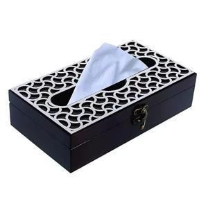 Traditional Style <b>Red</b> Designer Tissue <b>Box</b> For Home Office And Dining Table Décor With Elegant Look And Daily Functional Use - Product Image 2