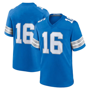 Conjunto Deportivo de Rugby Transpirable de Talla Grande con Estampado por Transferencia de Calor Personalizado, Secado Rápido, Duradero, Camiseta de Fútbol Americano de Manga Corta - Product Image 4