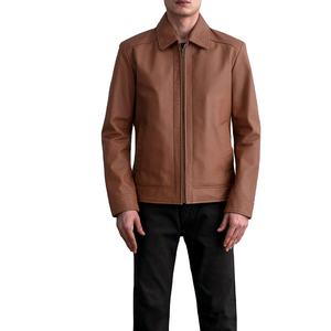 Chaqueta de cuero para hombre con diamantes de imitación, chaqueta de cuero para hombre con logotipo personalizado impreso, aspecto elegante, chaqueta de cuero para hombre 2026 - Product Image 1