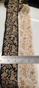 ผ้าบางเนื้อละเอียดปักลายดอกไม้หรูหราสำหรับเจ้าสาวแฟชั่นและตกแต่งบ้านดีไซน์ที่มีสีสันสวยงามสำหรับของขวัญเสื้อผ้ารองเท้า - Product Image 2