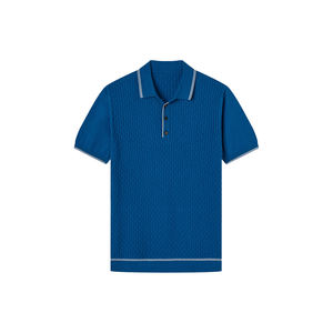 Uniforme de travail en coton respirant pour hommes T-shirt de golf vierge imprimé personnalisé logo brodé Polo à manches courtes pour le sport et les affaires - Product Image 3