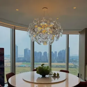 โคมไฟอะคริลิคสีขาวอบอุ่น ดีไซน์ GravaSwirl สไตล์สแกนดิเนเวียน อินดัสเทรียล ร่วมสมัย 3000K 4000K สำหรับห้องพักอาศัยในบ้าน ใช้กับไฟฟ้ากระแสสลับ - Product Image 3