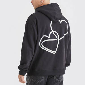 Wholesale Men's Heavy <b>Weight</b> Premium Hoodie Customised Logo Embroidered Zip-Up Design Puff Printing Anti-Shrink Low Price - Product Image 2