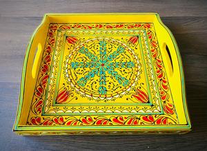 Bandeja de Servicio de Diseño con Recubrimiento de Esmalte de Madera MDF, Bandeja de Mesa de Alta Calidad para Hoteles y Restaurantes - Product Image 2