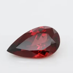La mejor tarifa mayorista del fabricante en piedras preciosas sueltas de corte de pera 12x10 granate rojo facetado natural de alta calidad - Product Image 1