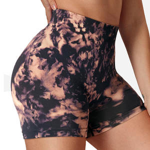 Pantalones cortos de yoga hechos a medida para mujer, pantalones cortos de gimnasio de entrenamiento sin costuras de cintura alta, ropa deportiva para entrenamiento - Product Image 3