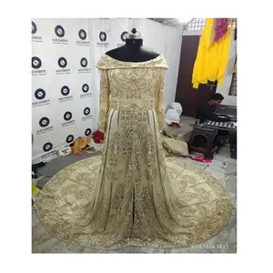 fabulous heavy beaded stone work moroccan kaftan for muslim wedding kaftan dress color and size can be customize