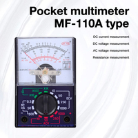 MF-110A Multimeter Analog Elektrik Multitester Voltmeter Portabel Ammeter Pengukur Tegangan Arus AC / DC OHM Multi Meter Tester