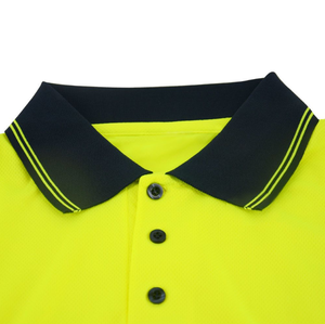 เสื้อโปโลทำงานผู้ชายคุณภาพดี แขนสั้น สะท้อนแสง มองเห็นได้ชัดเจน สำหรับงานก่อสร้าง ผ้าคอตตอน ไนลอน โพลีเอสเตอร์ - Product Image 5