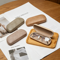 Étui à lunettes de luxe en cuir PU rigide, élégant et portable, boîte de rangement pour lunettes de lecture