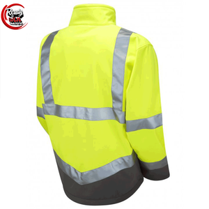 เสื้อแจ็กเก็ตซอฟต์เชลล์แขนยาวสะท้อนแสงสำหรับผู้ชายวัสดุโพลีเอสเตอร์กันน้ำระบายอากาศได้ดี - Product Image 2