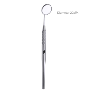 Miroir buccal de 20 mm avec poignée, lot de 10, outil dentaire manuel - Product Image 2