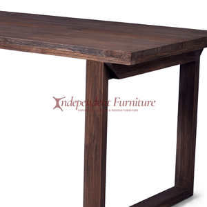 Modern Minimalist Rustic Brown <b>Dining</b> <b>Table</b> Trendy Design for Home Living Room Hotel Restaurant or Villa - Product Image 4