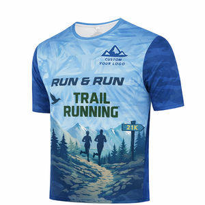 Magliette da Corsa Personalizzate 21k, T-Shirt per Eventi Sportivi e Maratone, Stampa Sublimatica, 100% Poliestere, Asciugatura Rapida - Product Image 3