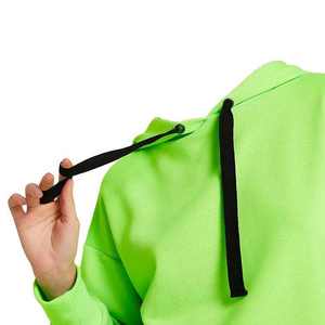 Sweat à capuche oversize pour femme, vente en gros OEM, personnalisé, épais, 200 grammes, manches longues, uni, anti-rétrécissement, col montant, sweat à capuche d'hiver - Product Image 3