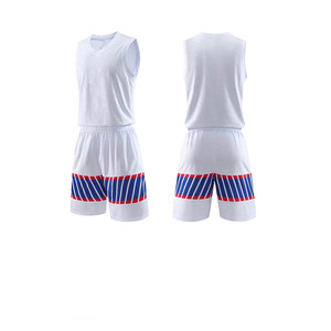 Conjunto de uniforme de baloncesto, camiseta y pantalones cortos, transpirable, de secado rápido, ligero, ropa deportiva para entrenamiento y partidos de deportes de equipo - Product Image 1