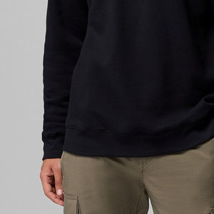 Sweat-shirt à col rond pour homme avec couleur unie, prix bas, poignets côtelés et logo personnalisé, design à manches longues pour les acheteurs en gros - Product Image 3