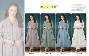 ชุด Anarkali ดีไซเนอร์พร้อมการปักที่สง่างามและชุดทำงานแบบดั้งเดิมที่สมบูรณ์แบบสำหรับงานเลี้ยงงานแต่งงาน - Product Image 6