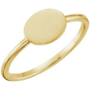 Be Posh Stylish Inlay Signet <b>Ring</b> 18K Gold & Rhodium Plated Tarnish Free Blank for Engraving Fashionable Gift Idea - Product Image 1