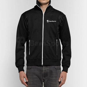 Veste en satin léger imprimé avec logo personnalisé pour hommes avec poignets côtelés pour la saison d'hiver - Product Image 5