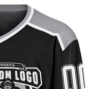 Jersey de hockey sobre hielo bordado personalizado al por mayor 100% jersey de hockey de poliéster para hombres nombre del equipo jersey de hockey sobre hielo barato - Product Image 6
