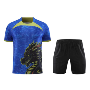 High Quality 100% Polyester Customizable Club Soccer Wear <b>Cheap</b> Sublimated Soccer Uniform <b>Sets</b> Football Jersey - Product Image 2