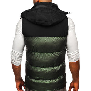 Gilets pour hommes personnalisés à la vente chaude, veste matelassée à bulles, sans manches, gilet chaud d'hiver en stock, conception personnalisée, gilet matelassé, service OEM - Product Image 2