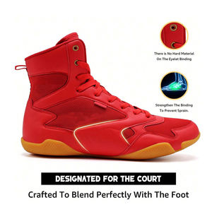 รองเท้านักมวยปล้ำสำหรับผู้ชายรองเท้าชกมวยน้ำหนักเบา - Product Image 2