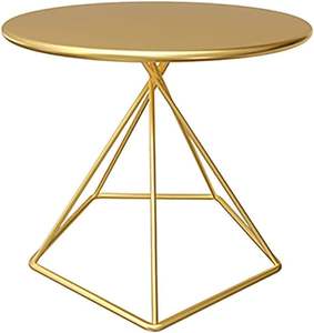 Mesa de muebles de diseño único para el hogar, comedor, mesa de muebles de metal de color dorado, mesa de comedor, mesas de té y café, suministros - Product Image 1