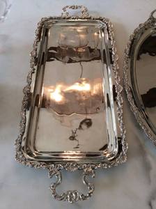 Bandeja de Servicio Metálica Tradicional Multifuncional para el Hogar, Bandeja de Servicio Decorativa para Comedor, Habitación de Hotel - Product Image 5