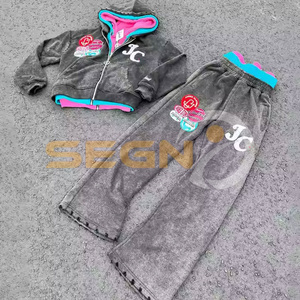 Gran oferta de calidad superior, chándal bordado desgastado personalizado, el mejor Material para hombres y mujeres - Product Image 5