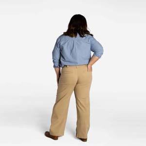 Jeans à panneau à jambe droite vintage pour femmes à la mode-Denim doux et durable avec design de panneau rétro - Product Image 4