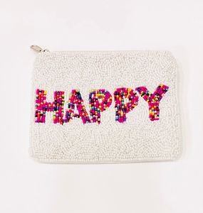 Prix d'usine à bas quantité minimale de commande indien perlé à la main personnalisé Mini pochette de maquillage d'argent porte-monnaie fermeture éclair fête sac à main pour une utilisation polyvalente - Product Image 2