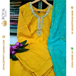 Nouvelle belle collection de costumes de travail brodés au prix de gros par Royal Export Surat - Product Image 3