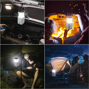 Lanterne de camping solaire à manivelle à torche LED ultra-lumineuse portable avec chargeur USB lampe de poche électronique pour les aventures en plein air - Product Image 6