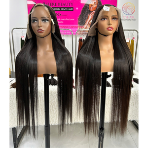 13X4ผมตรงยาว30นิ้วสไตล์ผมอินเทรนด์พร้อมมีลูกไม้ด้านหน้าเป็นมาตรฐานพรีเมี่ยม - Product Image 3