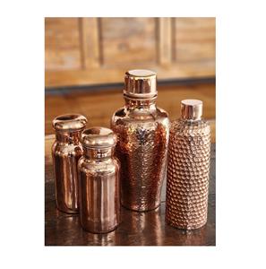 Bouteilles en cuivre de qualité supérieure avec des motifs indiens, type de pressage pour une utilisation en fête - Prix d'usine en Inde - Product Image 5