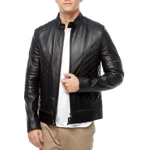 แจ็คเก็ตผ้าใบหนังแท้สำหรับผู้ชายเสื้อแจ็กเก็ตฤดูหนาวเสื้อแจ็กเก็ตผ้าแคนวาสสีบล็อคสีออกใหม่ล่าสุด2022 - Product Image 1