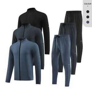 Ensemble de jogging à capuche zippé personnalisé pour hommes Survêtements en polaire technique pour le sport en plein air Gym Fitness Training Jogging Sweat Hiver - Product Image 4