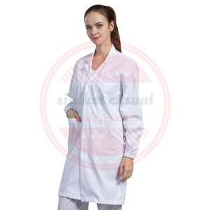 Uniformes hospitaliers pour médecins Infirmière Hôpital professionnel Blouse de laboratoire à manches courtes et longues avec poches - Product Image 2