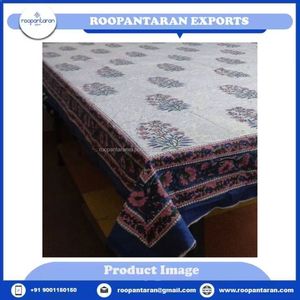 ผ้าปูโต๊ะอาหารคุณภาพสูงทำมือสไตล์อินเดียผ้าฝ้ายนุ่มลายดอกไม้หลากหลายขนาดออกแบบได้ง่าย - Product Image 6