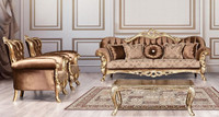 Canapé modulable classique de luxe Jamila en bois massif, réglable, de haute qualité, avec éponge artisanale, design artisanal, pour hôtel, appartement, villa
